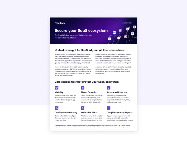 Vorlon Solution Brief - Update