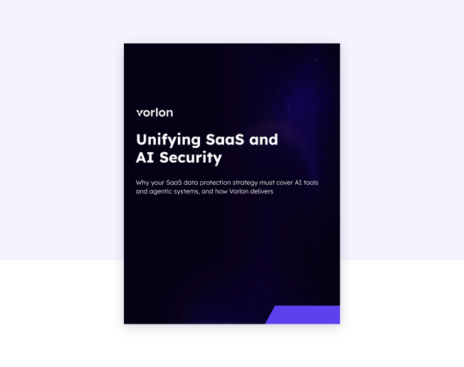 Vorlon Unifying SaaS and AI Security